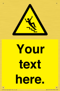 Custom Slippery Stairs Sign